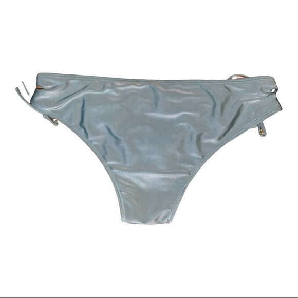 Bikini bottom size small NWT sage green tie strings lomitti - Picture 2 of 8